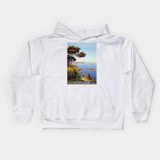 La Côte d'Azur France Vintage Poster 1920 Kids Hoodie